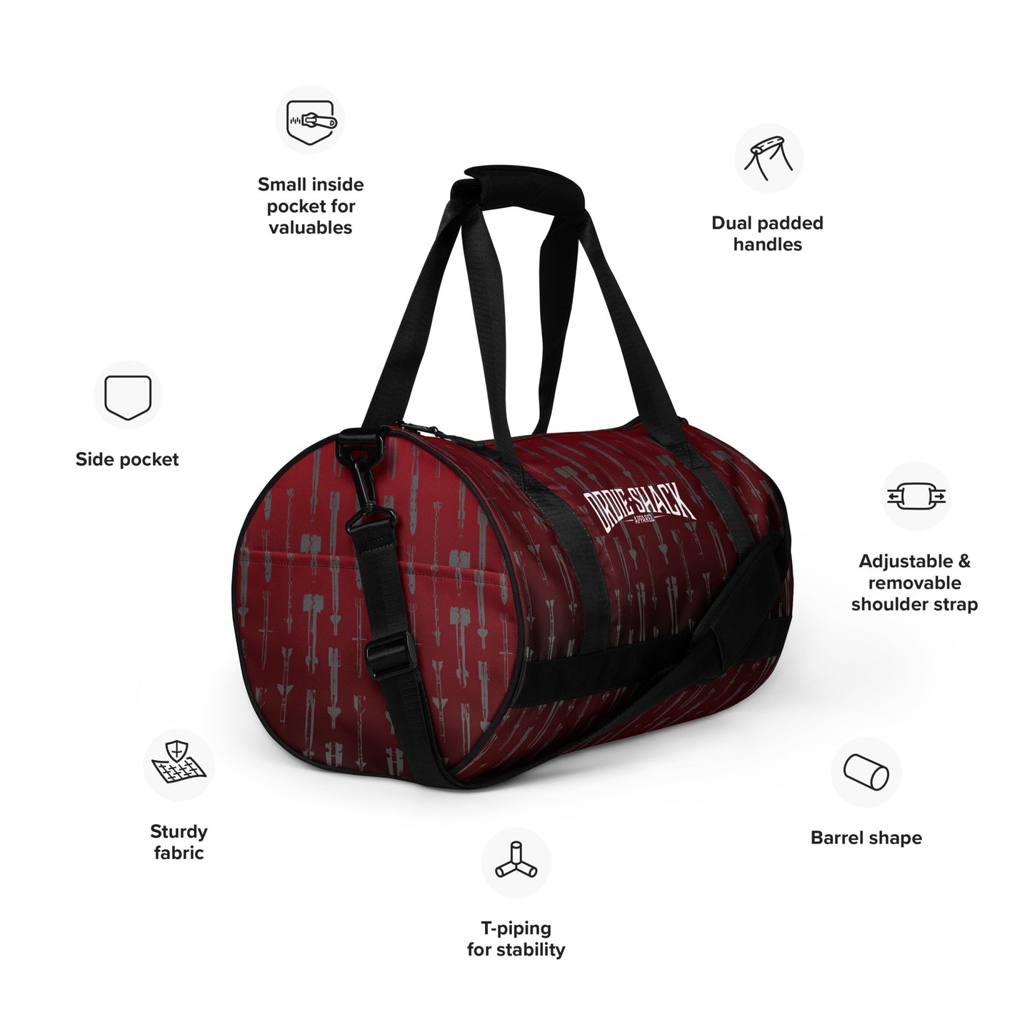 Raining bombs - gym bag