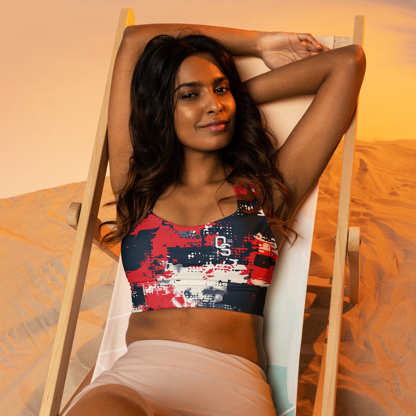 Patriotix - Longline sports bra