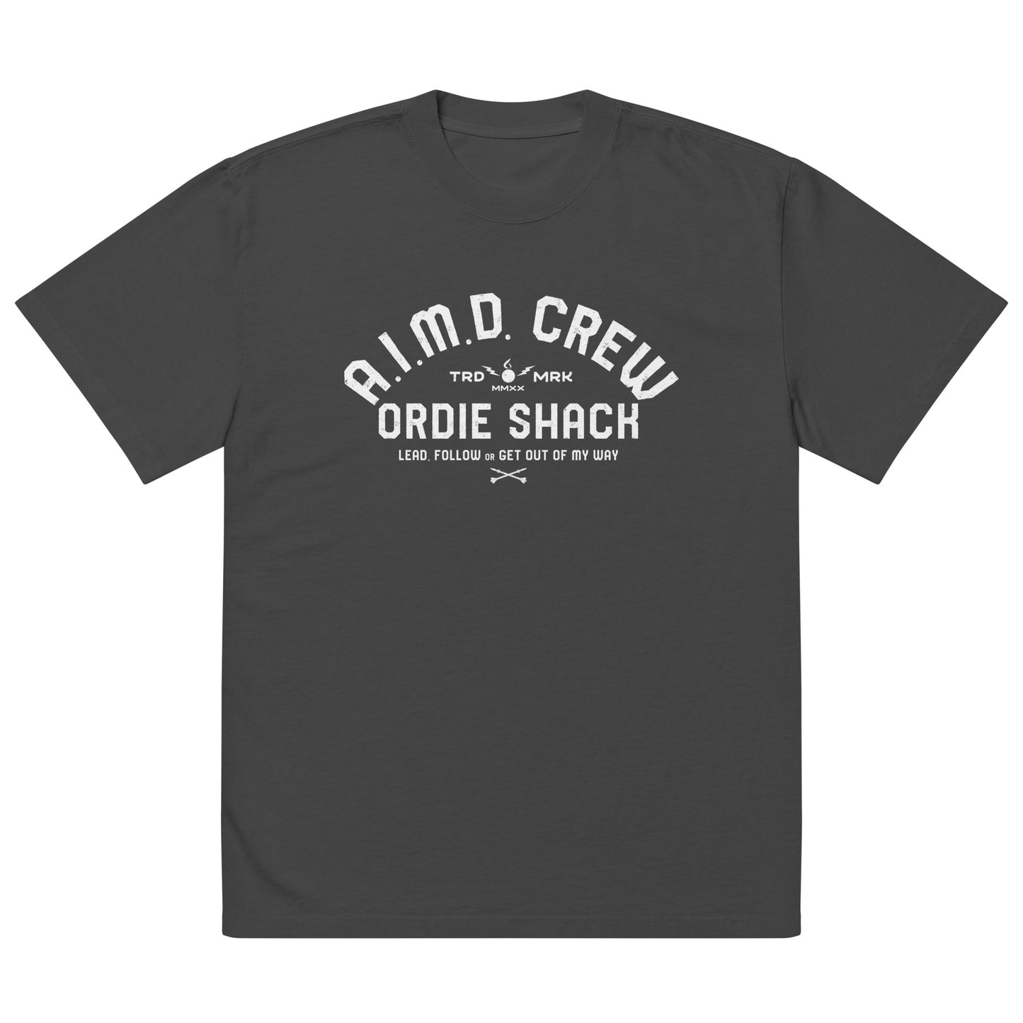 A.I.M.D. CREW - Oversized faded t-shirt
