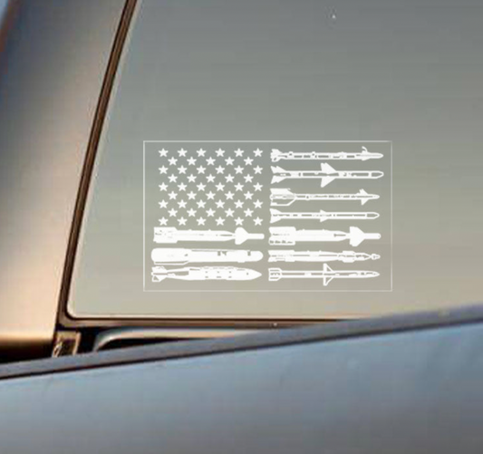Bomb Flag - Transparent Sticker