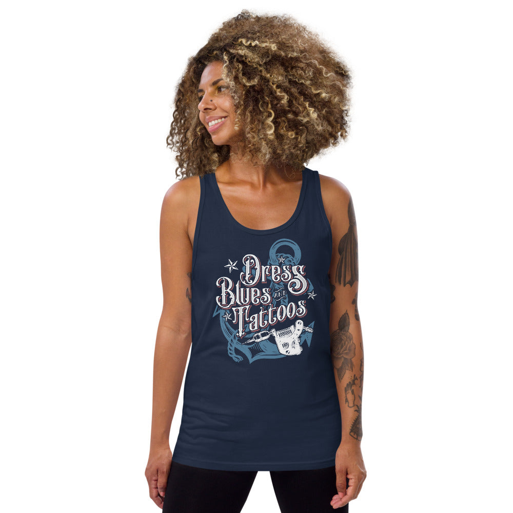 Dress Blues and Tattoos - Tank Top