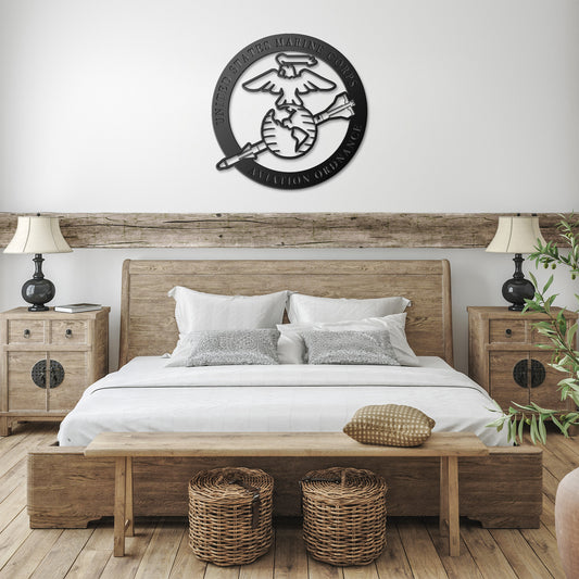 USMC Aviation Ordnance Logo Metal Sign
