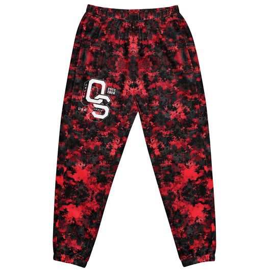 Black/Red - Unisex track pants