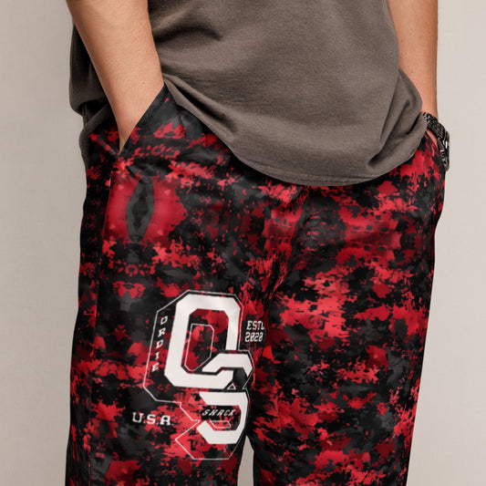 Black/Red - Unisex track pants