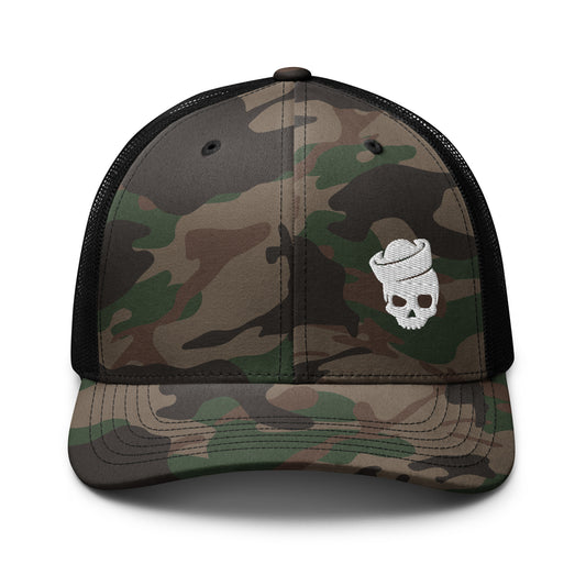 Salty Bastard - Camouflage trucker hat