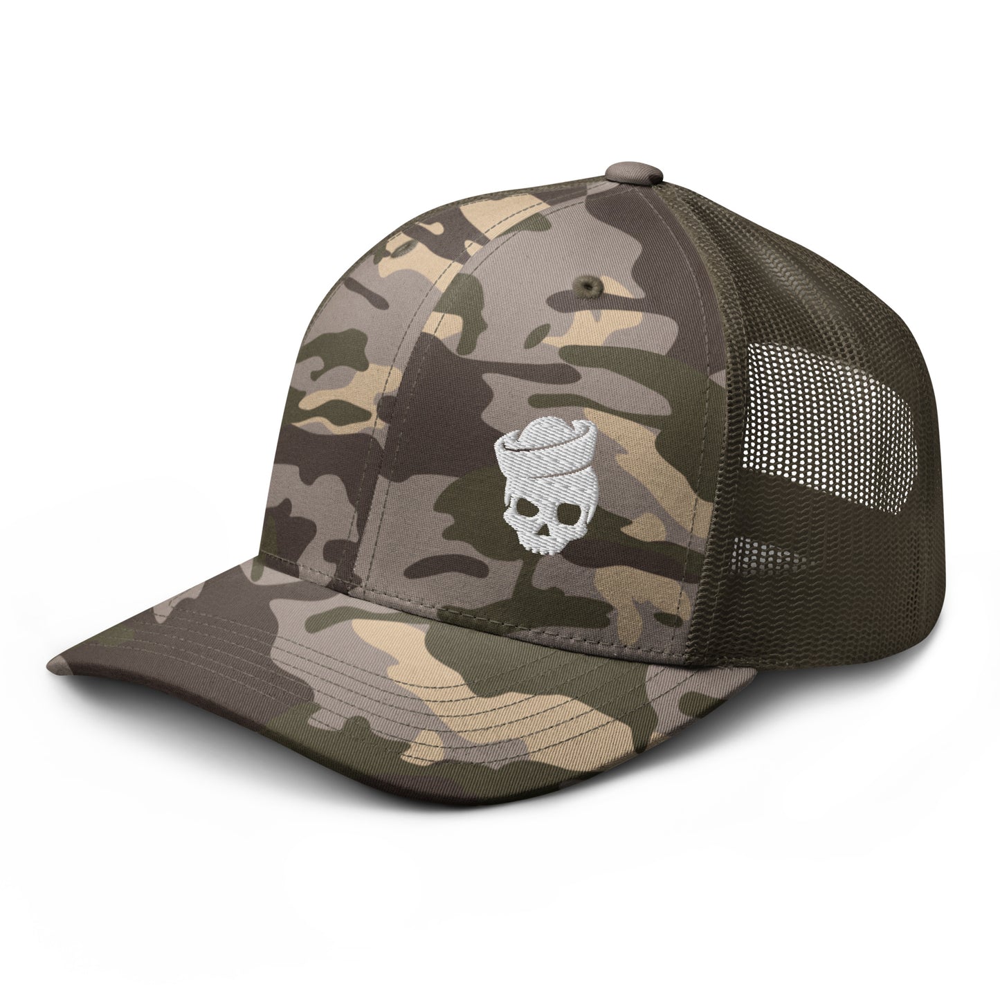 Salty Bastard - Camouflage trucker hat