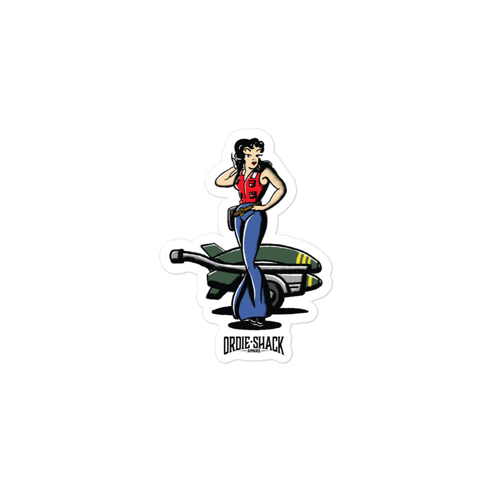 Ordie Americana Pin-Up - Sticker