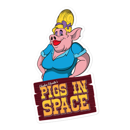 Choker Charlie's Pigs in Space - Sticker