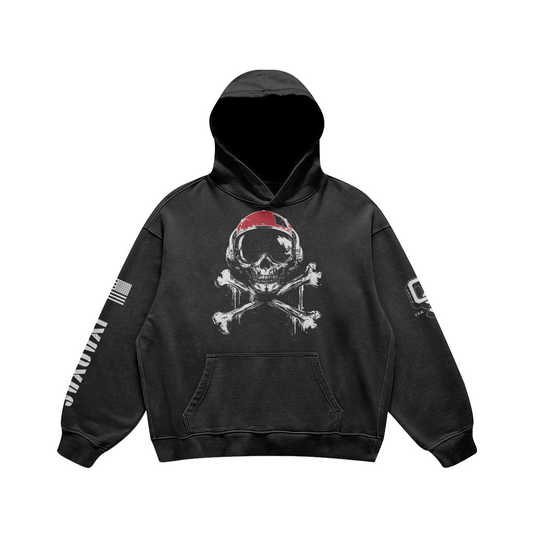 Dealers of Death Crossbones Oversized Hoodie – Aviation Ordnance Brotherhood