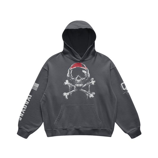Dealers of Death Crossbones Oversized Hoodie – Aviation Ordnance Brotherhood