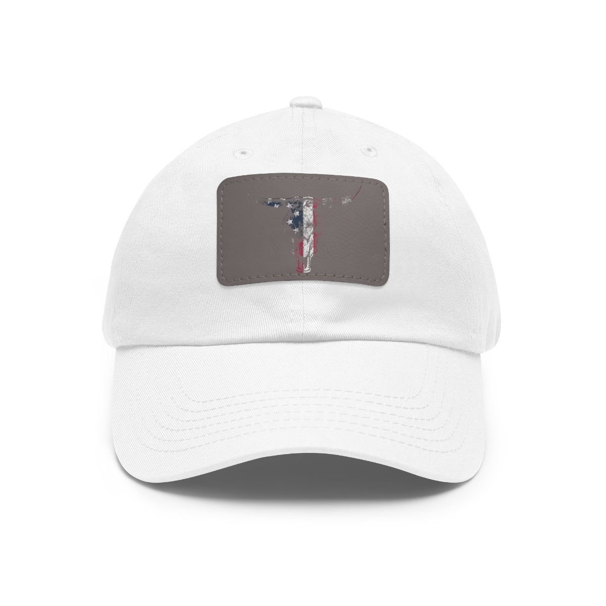 Longhorn - Dad Hat with Leather Patch