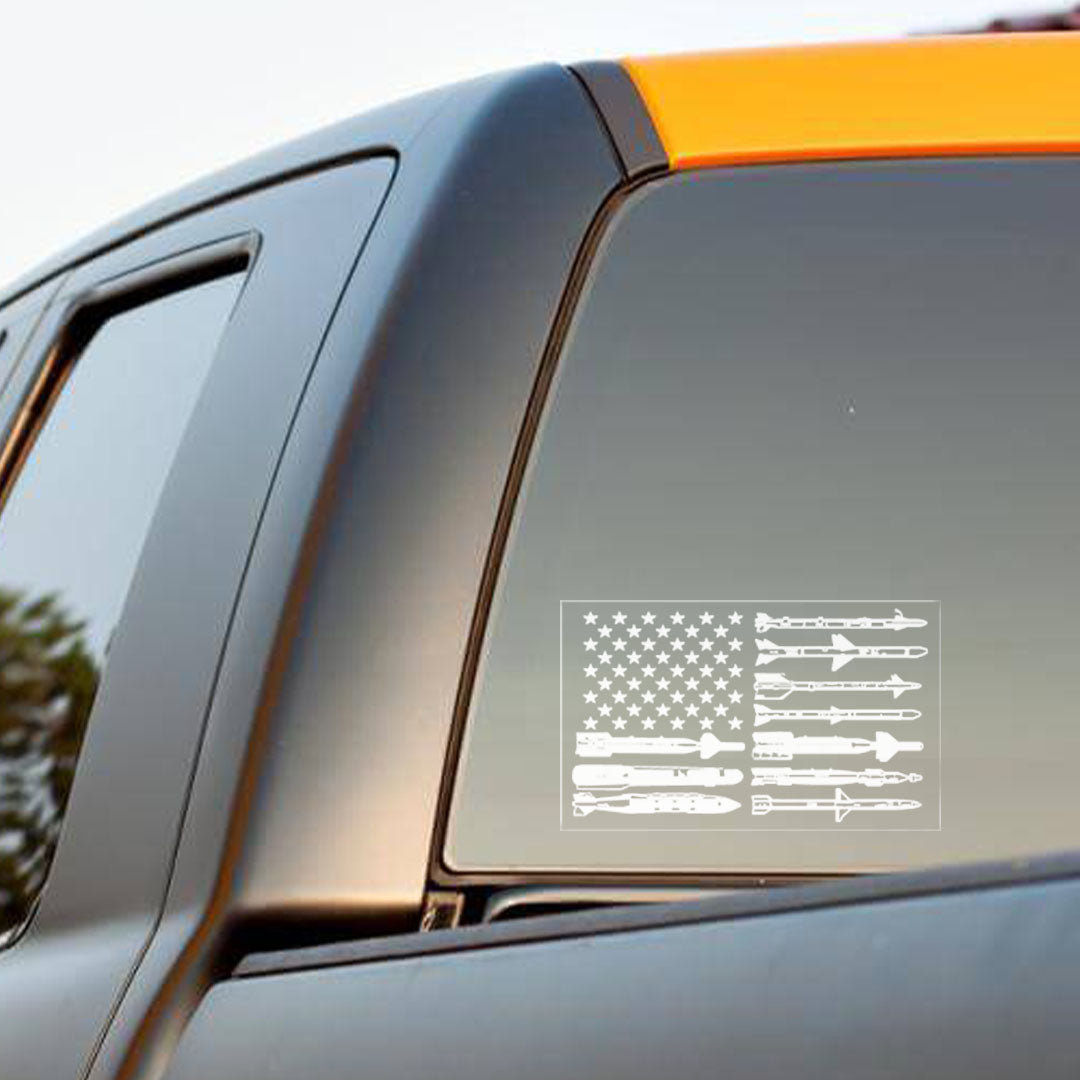 Bomb Flag - Transparent Sticker