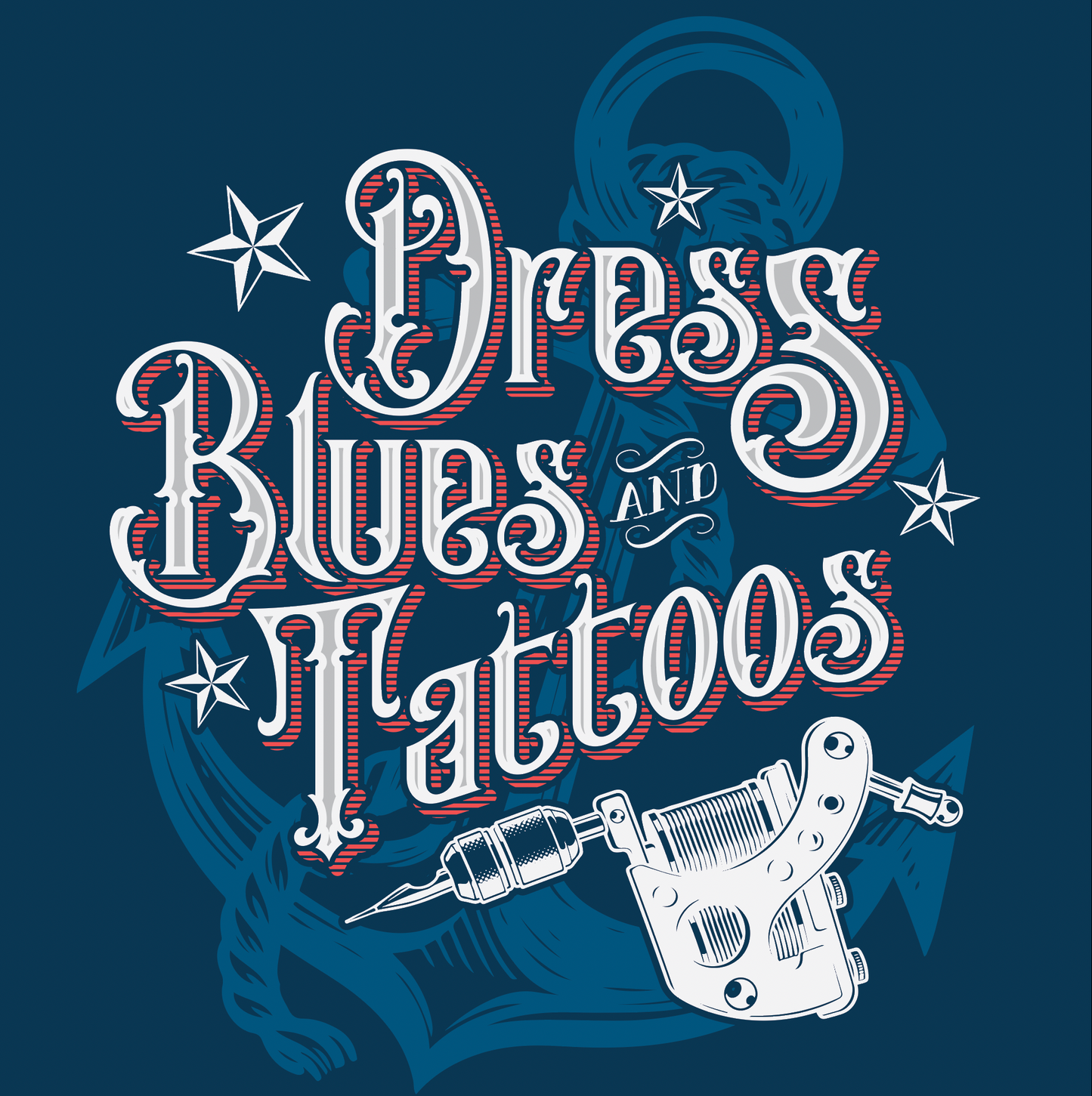 Dress Blues and Tattoos - Hoodie