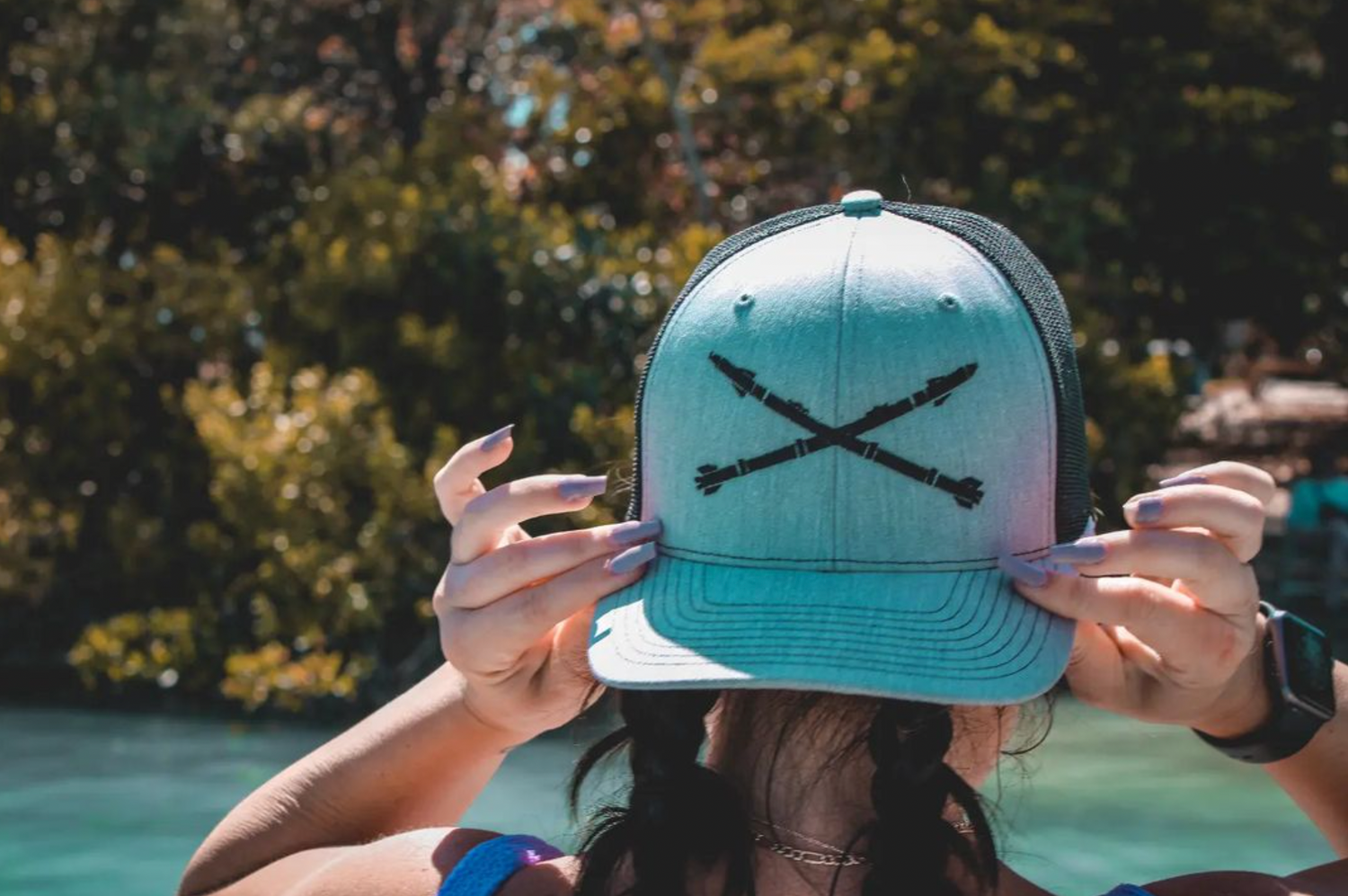 Crossed 9Xs Trucker Cap Ordie Shack LLC