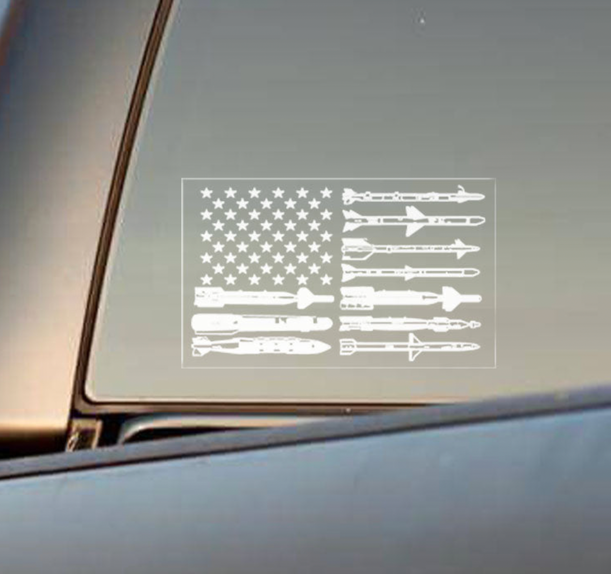 Bomb Flag - Transparent Sticker