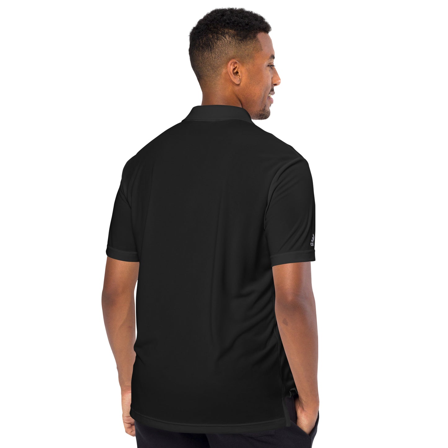 Crossed 9X's - Black Adidas performance polo shirt