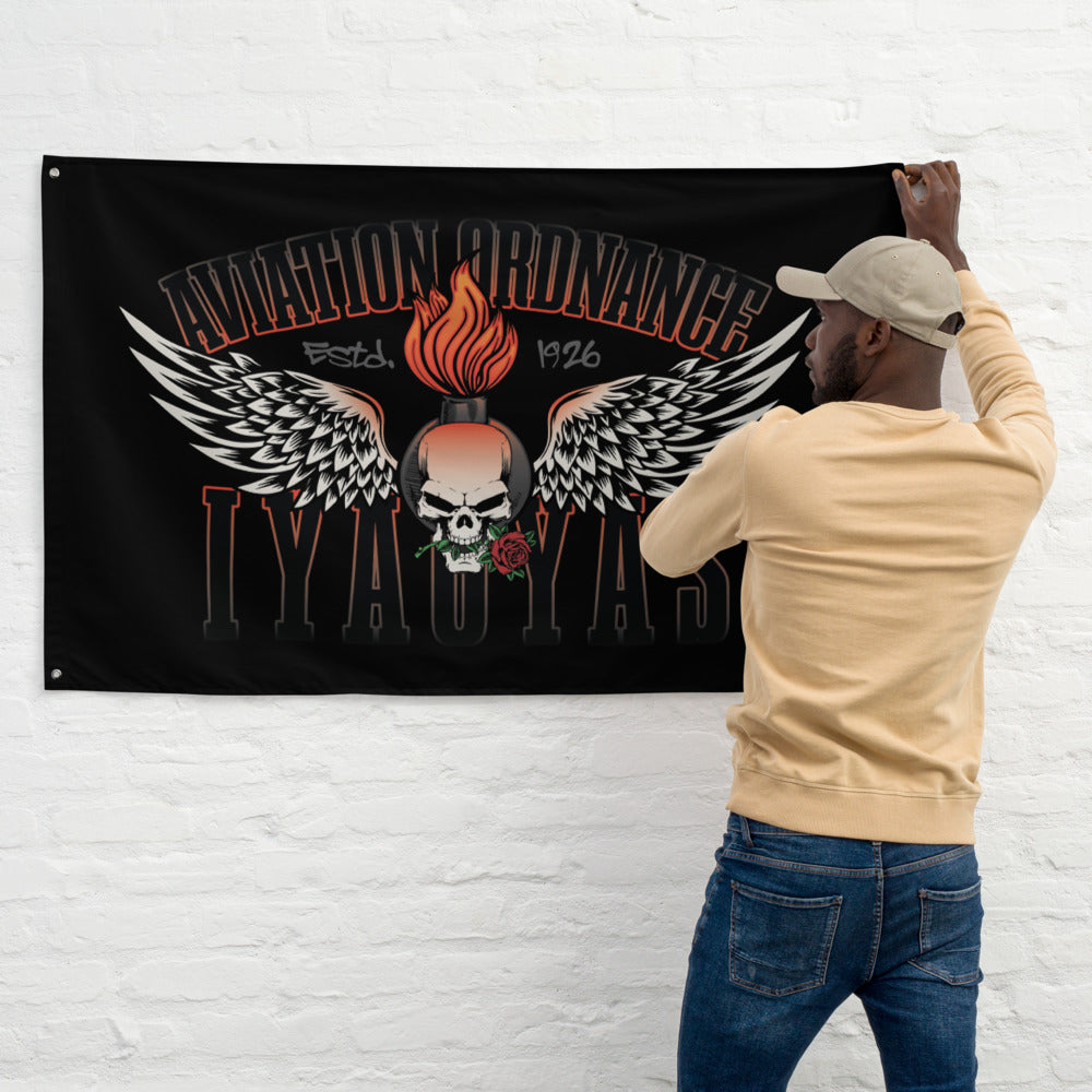 Skull & Rose Flag