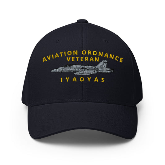 AO Veteran - F-18 - Structured Twill Cap - Ordie Shack LLC