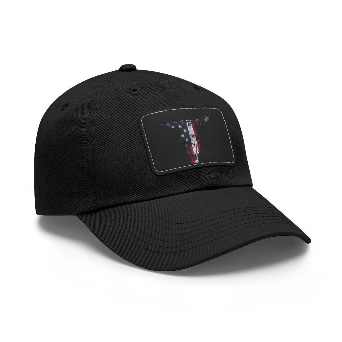 Longhorn - Dad Hat with Leather Patch