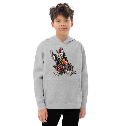 Traditional AO Tat - Kids fleece hoodie