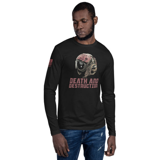 Death and Destruction - Long Sleeve Fitted Crew