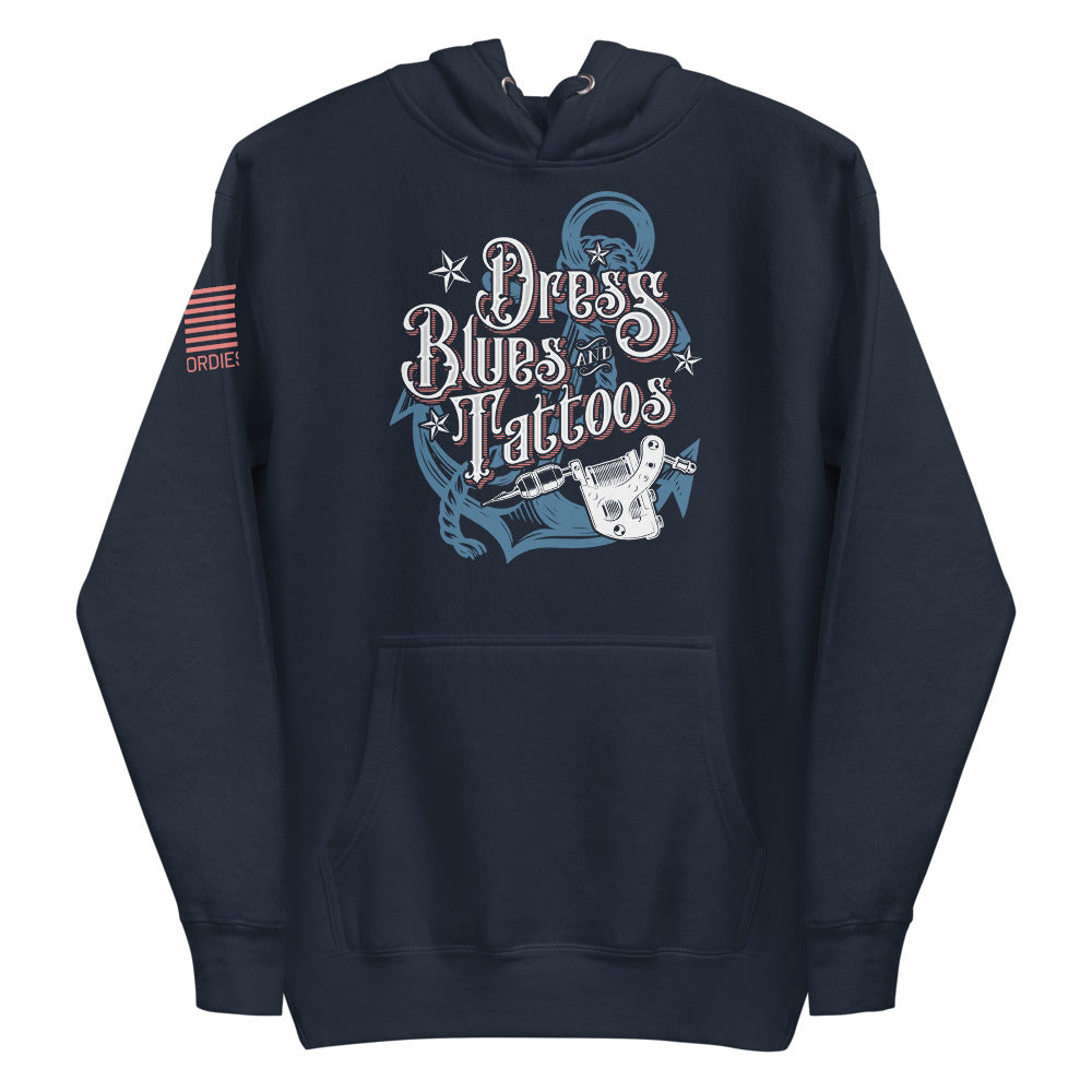 Dress Blues and Tattoos - Hoodie