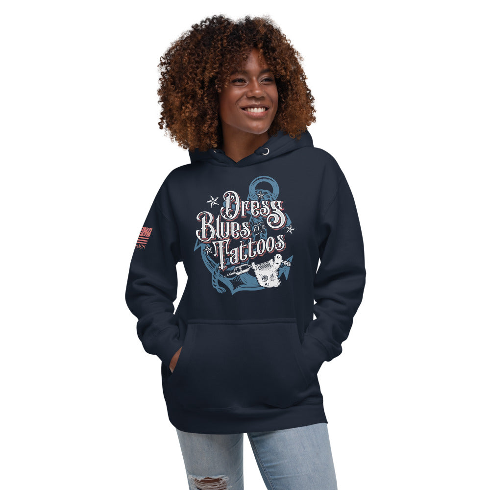 Dress Blues and Tattoos - Hoodie